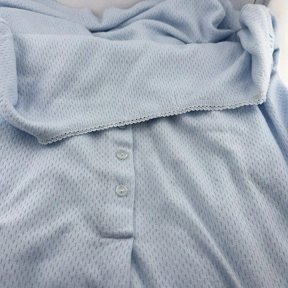 NWT MISS ELAINE WOMAN 3X LOUNGEWEAR/SLEEPWEAR/PAJAMA BLUE CUDDLEKNIT POPOVER - Picture 12 of 17